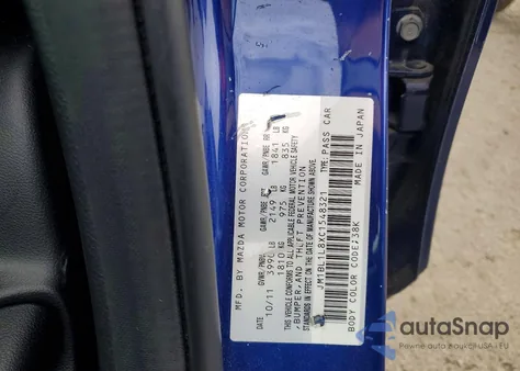 2012 Mazda 3 I z USA, uszkodzony, nr VIN JM1BL1L8XC1548321